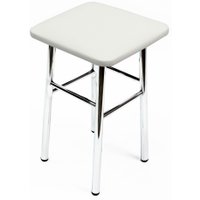 Табурет ВВР Классик (белый крокодил/хром, экокожа)