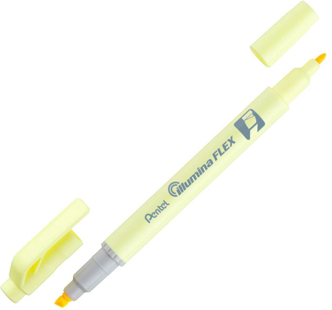 

Текстовыделитель Pentel Illumina Flex SLW11P-G (пастельный желтый)