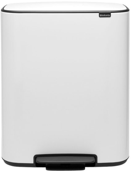 

Система сортировки мусора Brabantia Bo Pedal Bin 2 x 30 л (белый)