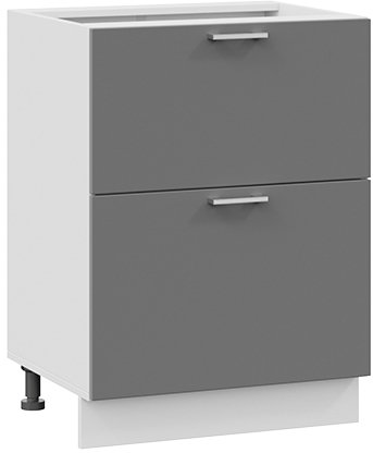 

Шкаф напольный Трия Габриэлла 1Н6Я2 (белый/титан)