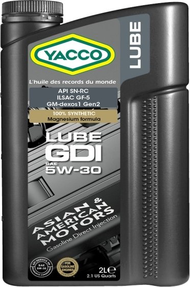 

Моторное масло Yacco LUBE GDI 5W-30 2л