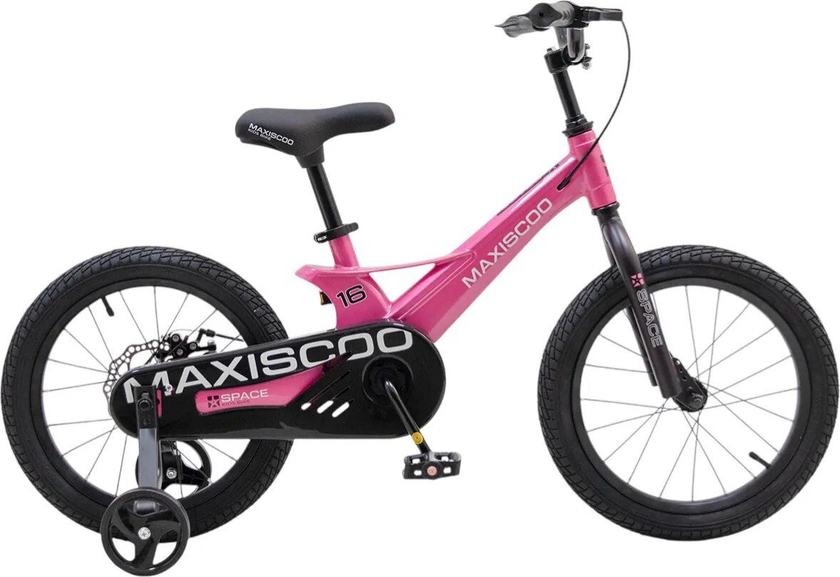 Детский велосипед Maxiscoo Space Базовый 16 2026 MSC-S1653B (розовый глянцевый, разобранный)