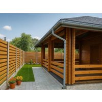 Русская баня Woods из бруса Гора