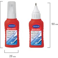 Жидкий корректор для текста BRAUBERG 225217 12 мл