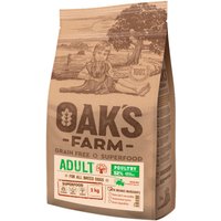 Сухой корм для собак Oak's Farm Беззерновой для взрослых собак всех пород. Домашняя птица (2 кг)