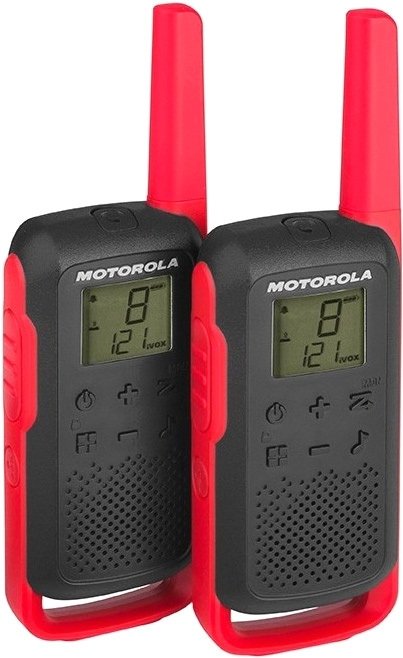 

Портативная радиостанция Motorola T62 Walkie-talkie (черный/красный)