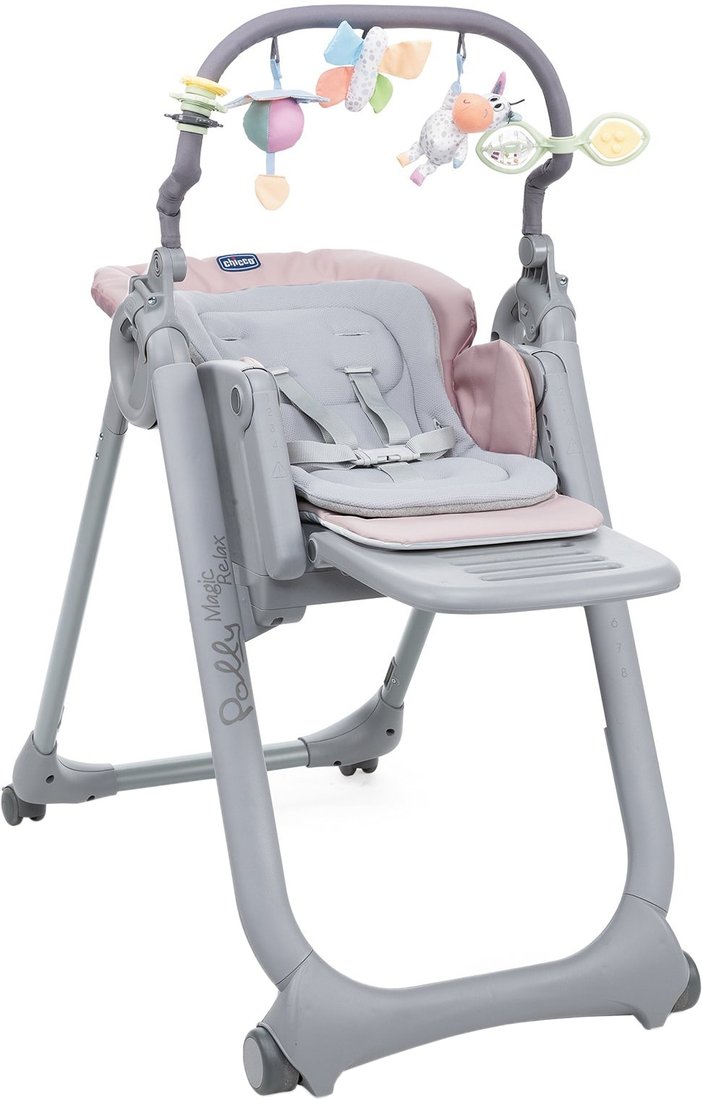 

Высокий стульчик Chicco Polly Magic Relax (paradise pink)