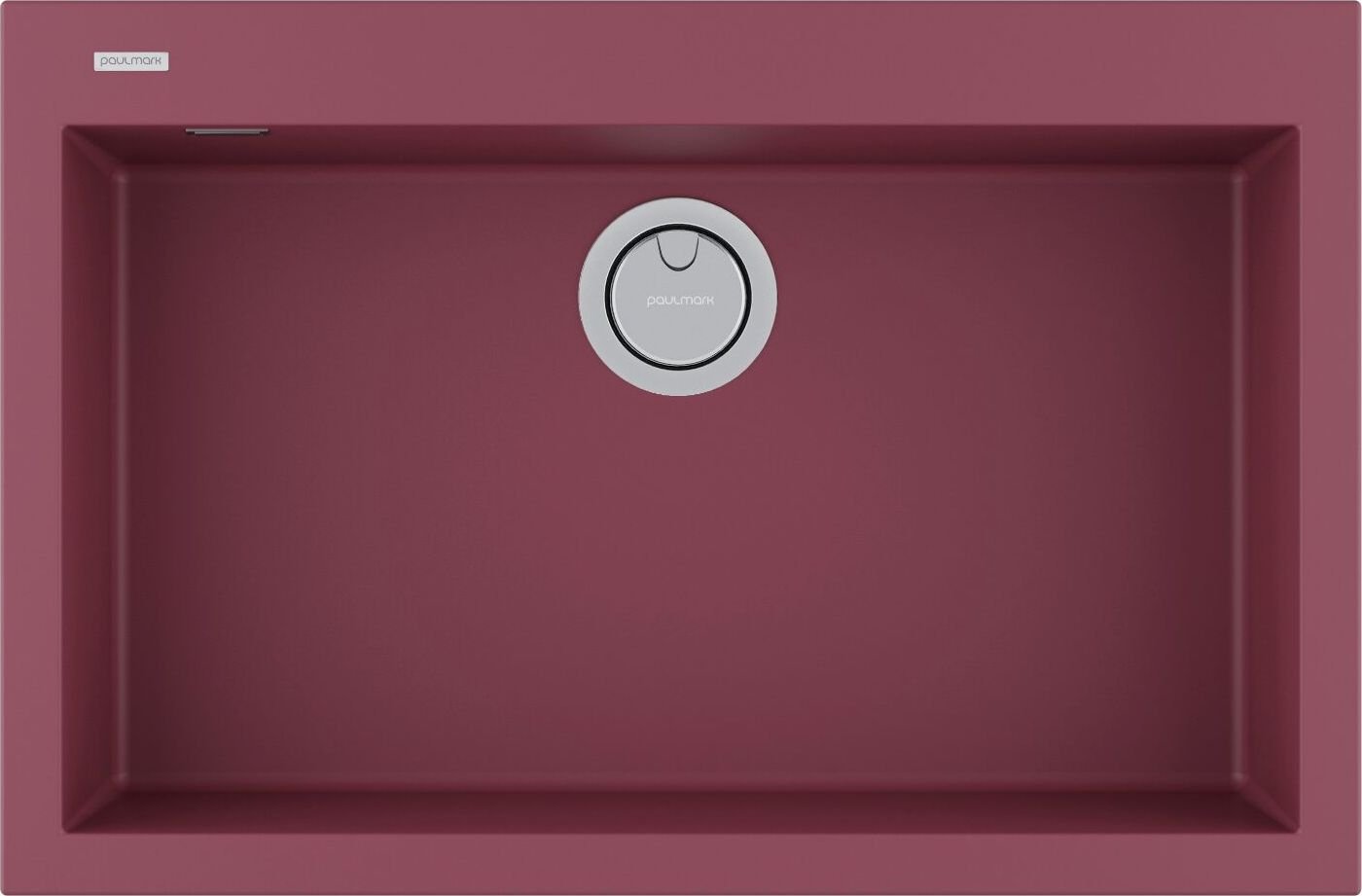 

Кухонная мойка Paulmark Decoration 76 PM937650-ME (бордовый)
