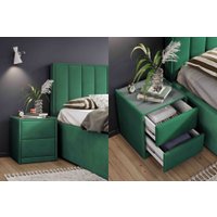 Тумба Мебельград Аризона мягкая (мора зеленый)