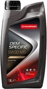 

Моторное масло Champion OEM Specific MS-V 0W-20 1л