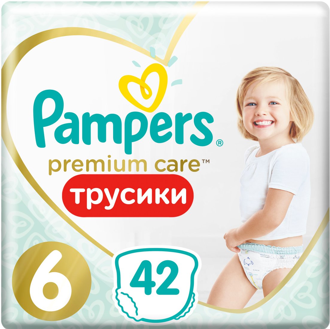 

Трусики-подгузники Pampers Premium Care Pants 6 Junior (42 шт)