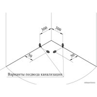 Душевой поддон Radomir 110x110 1-11-0-0-0-005