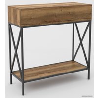 Консольный стол Hype Mebel Лесс 80x40 (черный/дуб галифакс олово)