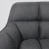 Интерьерное кресло AksHome Virginia (темно-серый MQ001-5/черный)