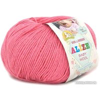 Пряжа для вязания Alize Baby Wool 33 (175 м, темно-розовый, 10 мотков)