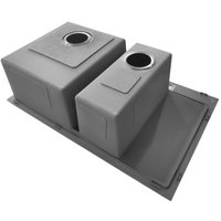 Кухонная мойка Stellar Decor S7850NB-2R-D (нано черный)