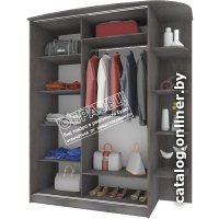 Шкаф-купе Кортекс-мебель Лагуна ШК05-00 левая консоль (венге)