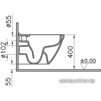 Унитаз подвесной Vitra S50 7740B003-0075 (без сиденья)