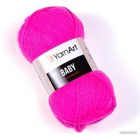 Пряжа для вязания Yarnart Baby 100% акрил 174 50 г (150 м, розовый неон)