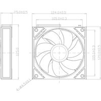 Вентилятор для корпуса Thermalright TL-M12QR (черный)