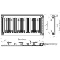 Стальной панельный радиатор Лидея ЛУ 10-304 300x400