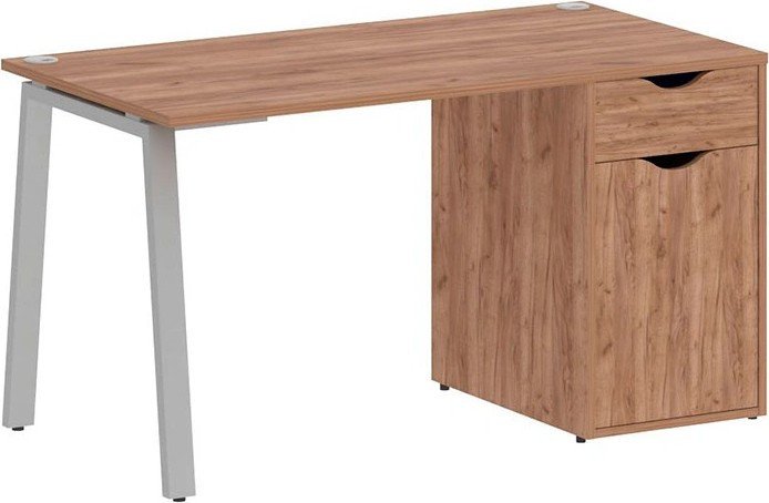 

Стол Riva Home Office VR.SP-3-138.1.A Silver (янтарный дуб)