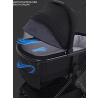 Универсальная коляска MOWbaby Amber MB068 (3 в 1, черный)