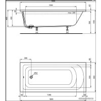 Ванна Ideal Standard Hot Line 180x80 K274801