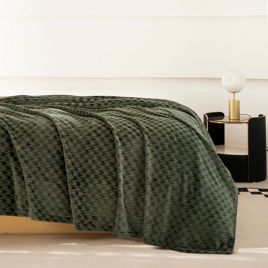 

Плед Karven Фланель 1.5сп PL 013 JACQAURD v3/Green