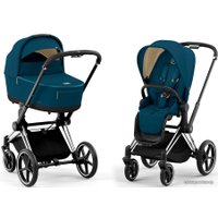 Универсальная коляска Cybex Priam IV (2 в 1, mountain blue/chrome black)