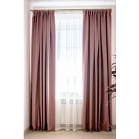 Комплект штор Decoretto Блэкаут роза БР-K16 3x2.7 м (розовый, 2 шт)