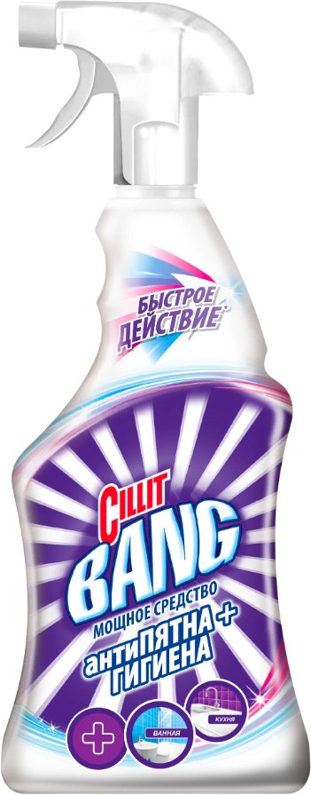 

Средство для ванных комнат Cillit BANG Антипятна и Гигиена спрей 750 мл