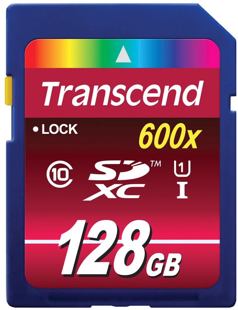 

Карта памяти Transcend SDXC UHS-I (Class 10) 600x Ultimate 128GB (TS128GSDXC10U1)