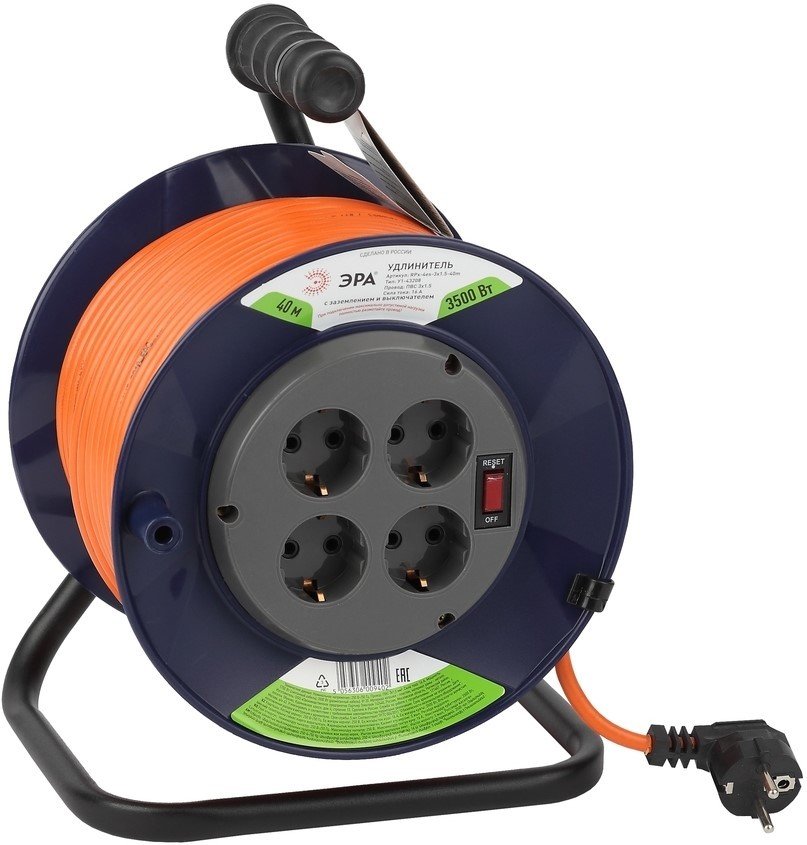 

Удлинитель на катушке ЭРА RPx-4es-3x1.5-40m Б0046836