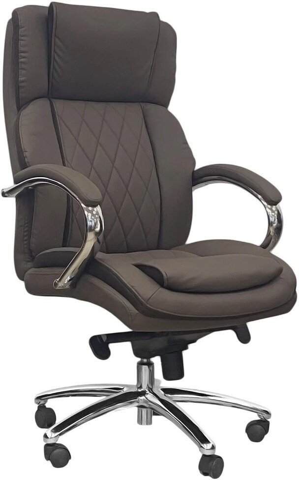 Офисное кресло SitUp Marsel Alum (PU dark brown)