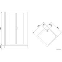 Душевой уголок Royal Bath RB 90HP-T-BL 90x90