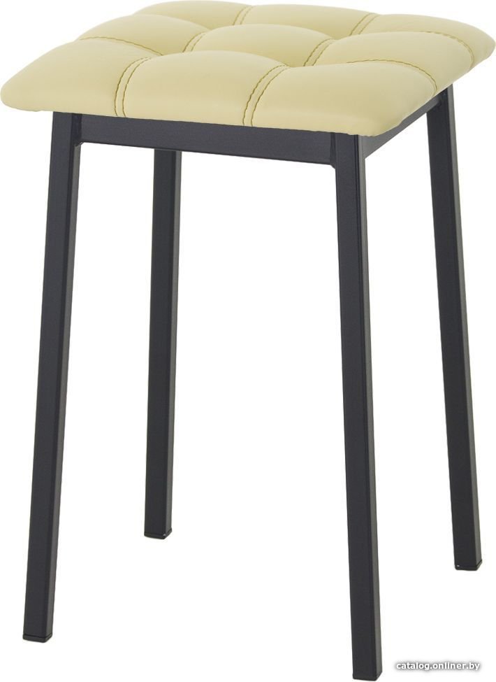 Табурет AMC Comfort 7К1.15 (кожзам, светло-желтый/черный)