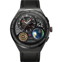 Умные часы Skmei S232 (с черным кожаным ремешком)