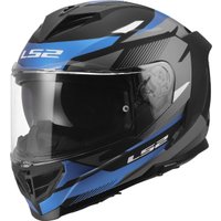 Мотошлем LS2 FF818 Storm III Komai (2XL, черный/синий)