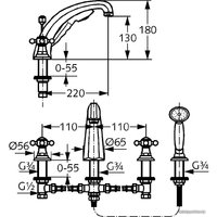 Смеситель Kludi Adlon 515240520 (хром)