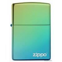 Зажигалка Zippo Classic High Polish Teal Zippo Logo 49191ZL