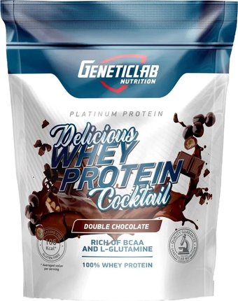 Протеин сывороточный (изолят) Geneticlab Whey Protein Coctail (900 г, шоколад)
