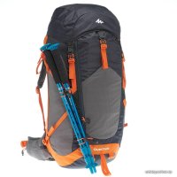 Туристический рюкзак Quechua MH500 40 л (черный/оранжевый)