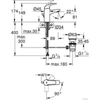 Смеситель Grohe Start Curve 23765000