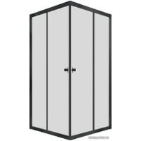 Душевой уголок Triton Вента Блэк А1 100х100 без поддона (прозрачное стекло)