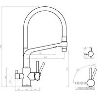 Смеситель Foska Twist SK111BM