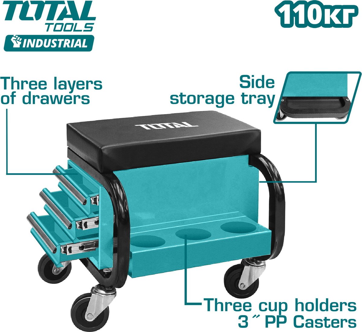 

Ящик для инструментов Total Сиденье механика THCS103