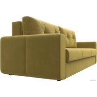 Диван Лига диванов Лига-031 121263 (микровельвет желтый)