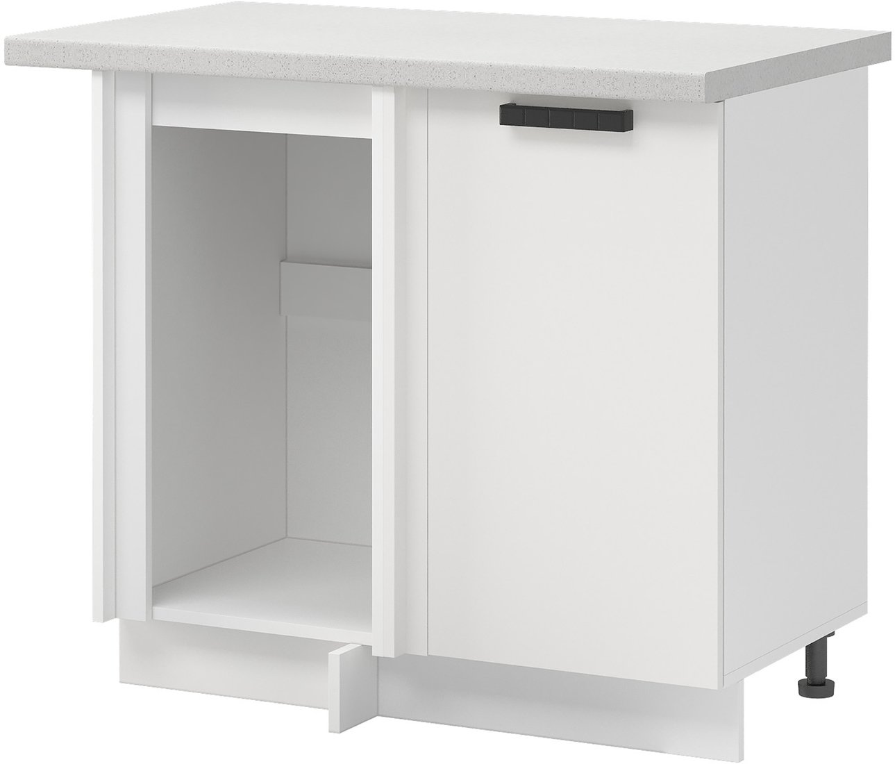 

Шкаф напольный Mio Tesoro Пасадена ШНУ 1000-М (белый/белый бриллиант)