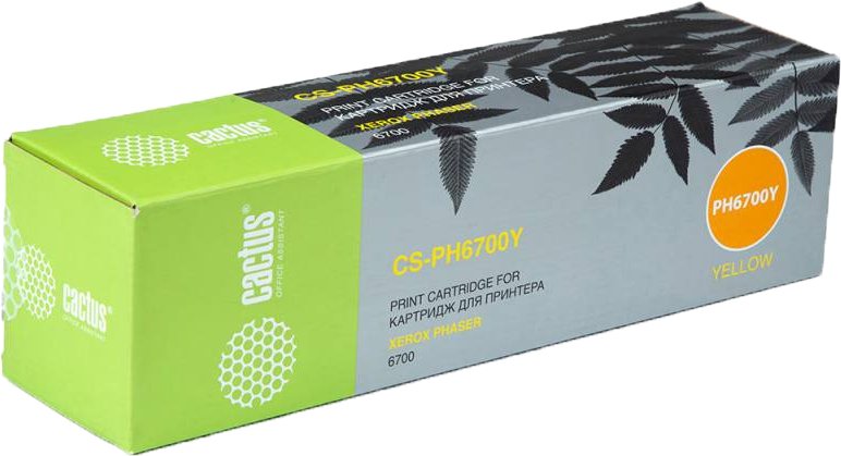

Картридж CACTUS CS-PH6700Y (аналог Xerox 106R01525)